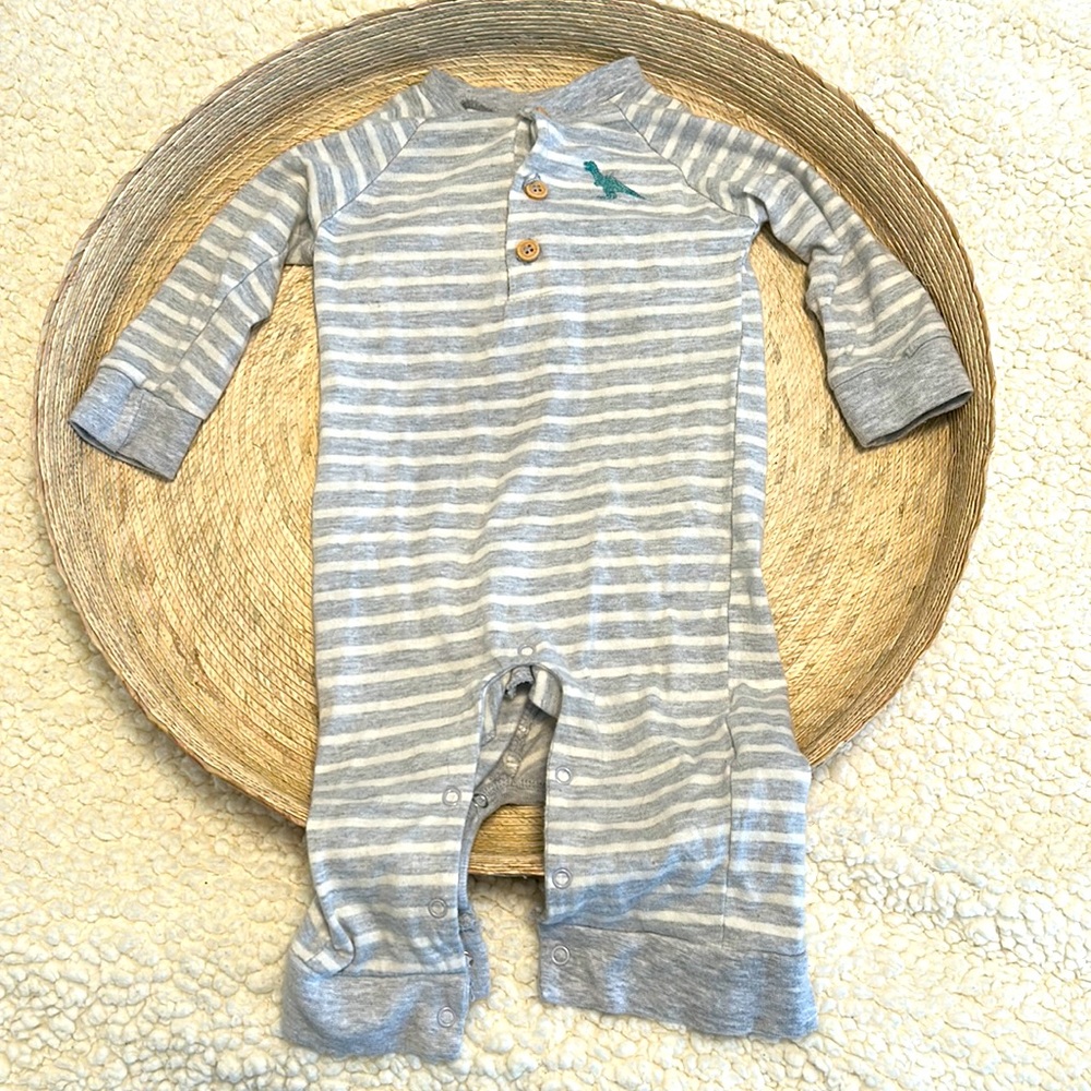 Rene Rofe baby pajama footless 6-9M stripes